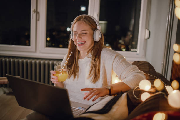 istock Having a video call with my friends is always fun 1449185018