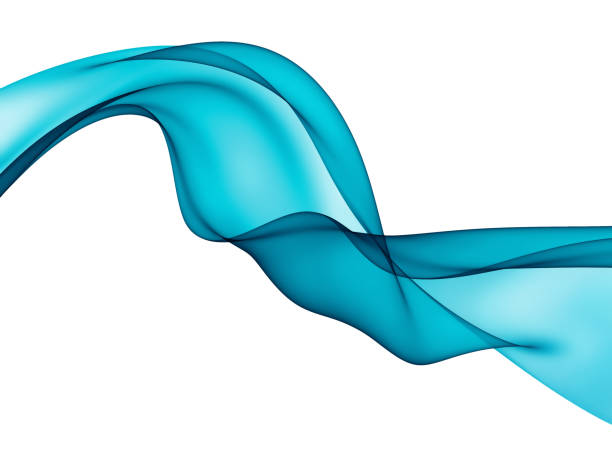 istock abstract blue waving ribbon, isolated on white 1449189624
