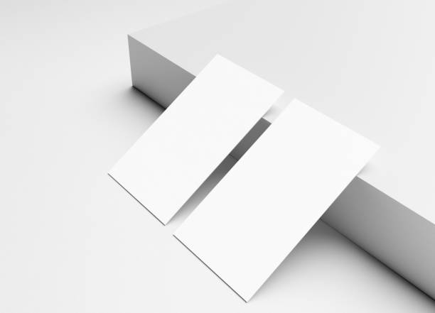 istock Two Blank business card template on podium 1449195152