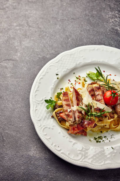 istock nicely decorated food on a plate 1449203613