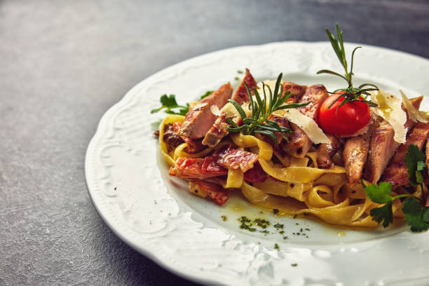 istock nicely decorated food on a plate 1449203711