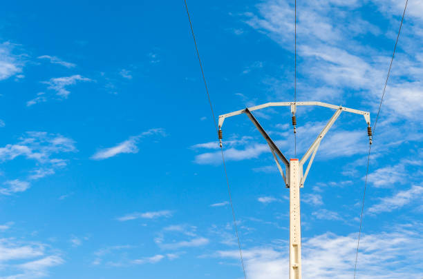 istock View of an electric power pole 1449209530