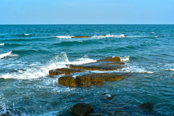 istock sea water sea view with water waves hitting rocks 1449219520