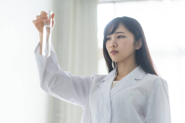 istock Image of a researcher in a white coat 1449227044
