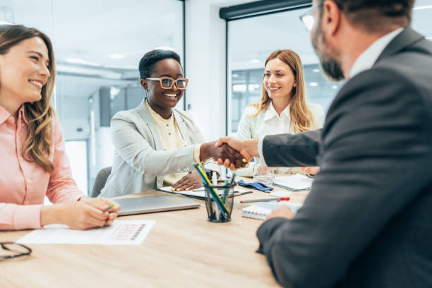 istock Handshake for the new agreements 1449230290