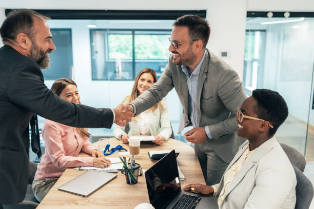 istock Handshake for the new agreement s 1449230298