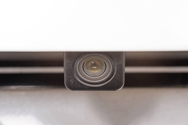 istock rear view camera close up for parking assistance. 1449230509