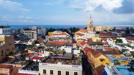 Skyline of Cartagena, Colombia, South America