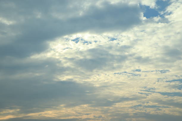 white fluffy clouds in the blue sky