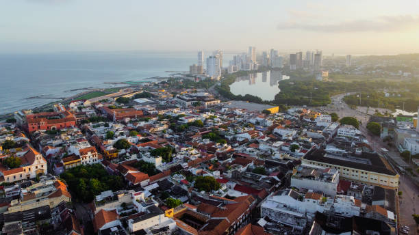 istock Panoramic rooftop view of Cartagena 1449242768