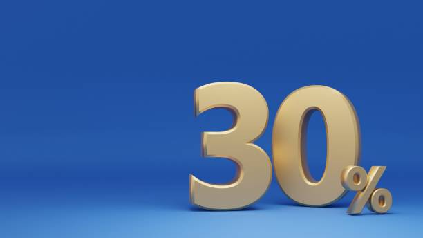 istock 3D rendering. 30 Percent sale promotion. 1449244715