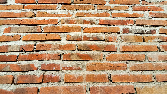 The background made of bricks, the photo is a photo of a wall made of bricks, it is very suitable to be used for the background