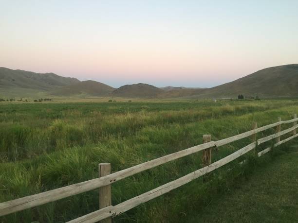 Farm Sunset in Idaho