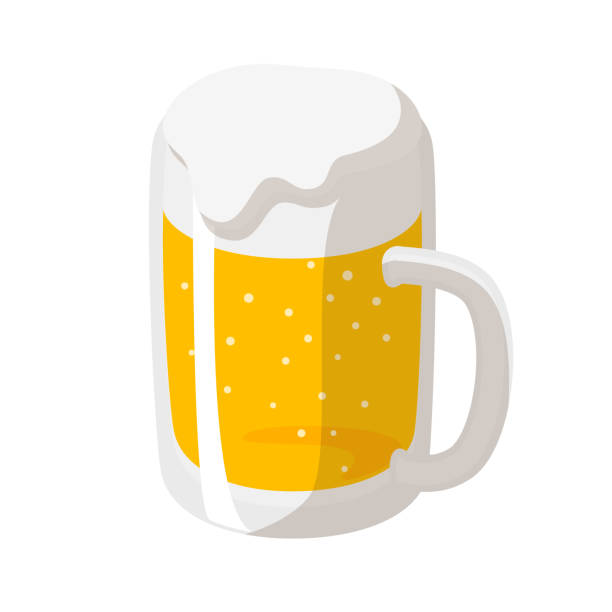 ilustraciones, imágenes clip art, dibujos animados e iconos de stock de cerveza. pinta de cerveza. - c02