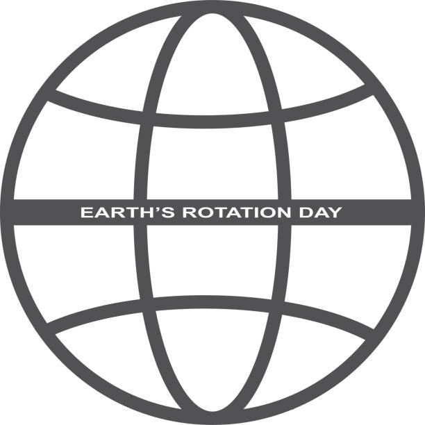 earth rotation day icon, annual event celebration day icon, black vector - african national congress stock-grafiken, -clipart, -cartoons und -symbole