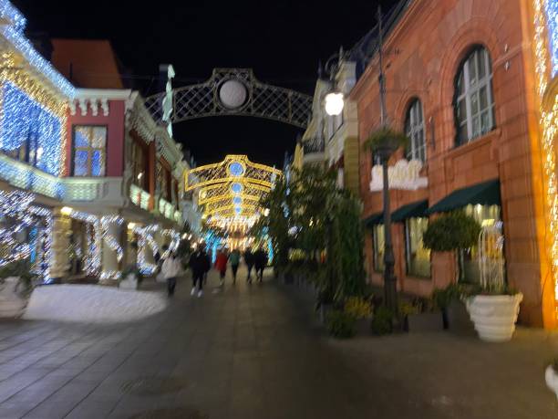 istock Streets lit up for Christmas 1449274603