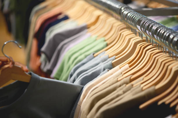 Clothes shop stock photo