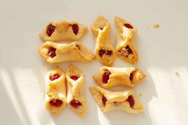 istock shortbread cookies with jam, shadow from the window 1449282269