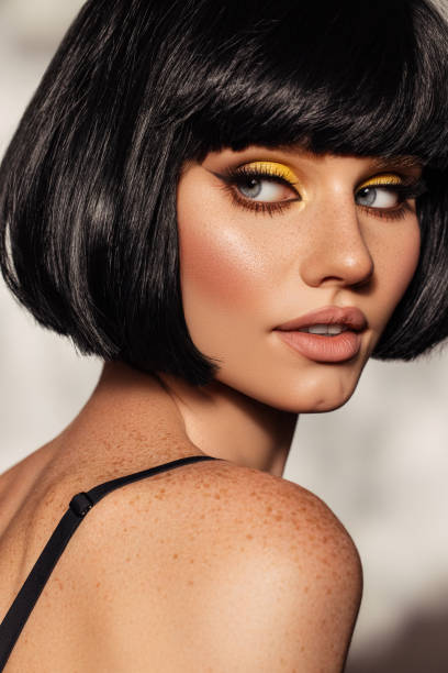 istock Beautiful woman with bright make-up 1449284397