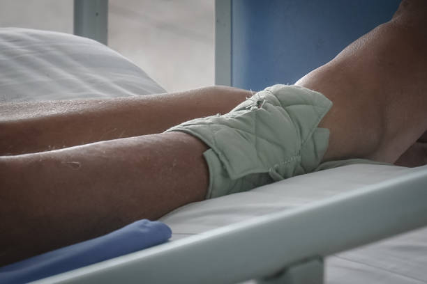 istock Patient restraint on a hospital bed. 1449288567
