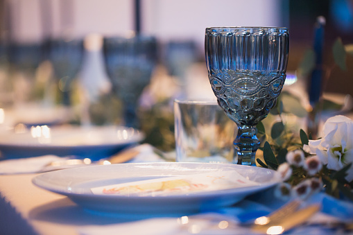 Wedding Banquet. Table setting.
