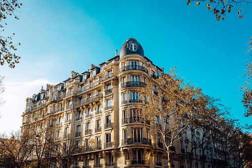 Paris, luxury building near Eifel Tower\nParis, France