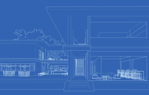 istock 3D illustration of coffee shop 1449313715