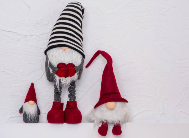istock Christmas gnomes. Decoration for Your Christmas, copy space 1449318267