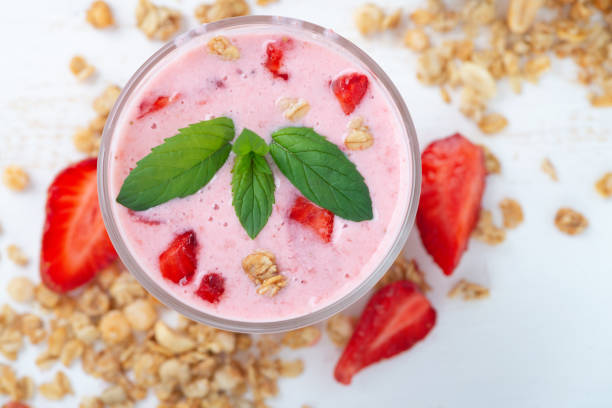 Granola with yogurt and berries