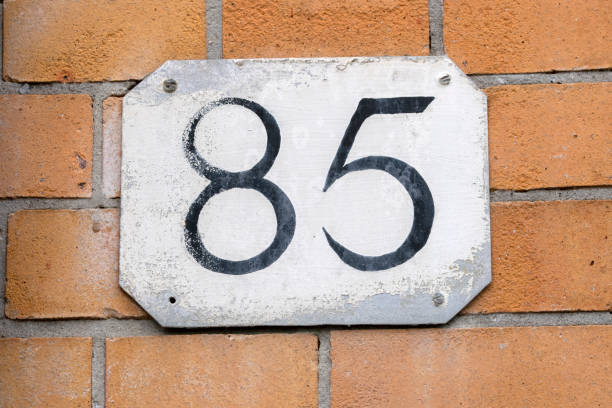 istock Close Up House Number 85 At Amsterdam The Netherlands 1449324952
