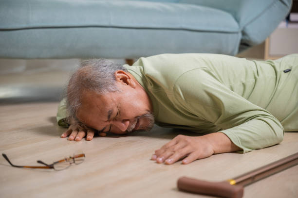 istock Asian elderly man retired headache after fall down 1449325266