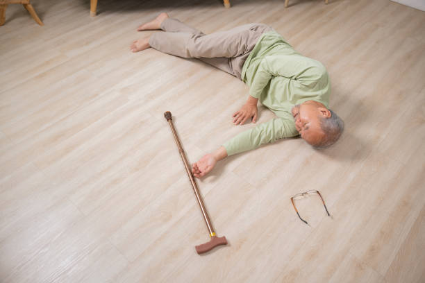istock Asian elderly man retired headache after fall down 1449325320
