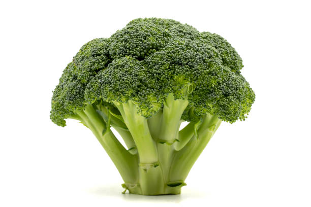 istock Broccoli isolated on a white background. Clipping Path. Full depth of field. Organic fresh broccoli. close up 1449333029