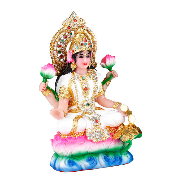 istock Hindu goddess Lakshmi on a white background 1449334996
