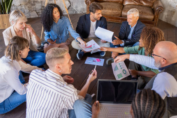 istock Creative team diring brainstorming, planning and development of creative and financial strategies for a startup in the world of design and fashion 1449341964