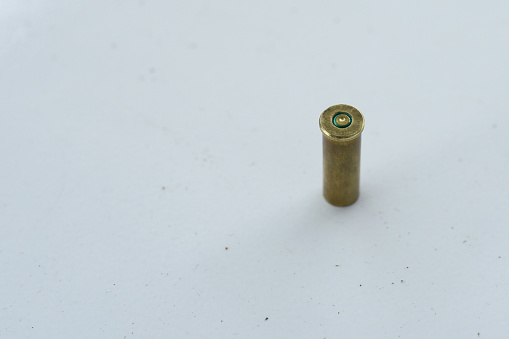 The bullet casings from shooting all over the floor