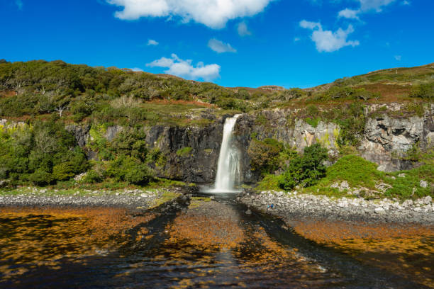 Eas Fors Waterfall stock photo