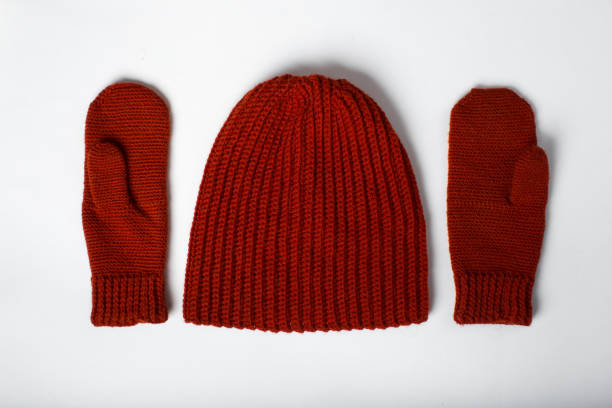 istock knitted hat with gloves red on a white background 1449356938