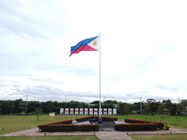 istock Flag of Philippine waving 1449358988