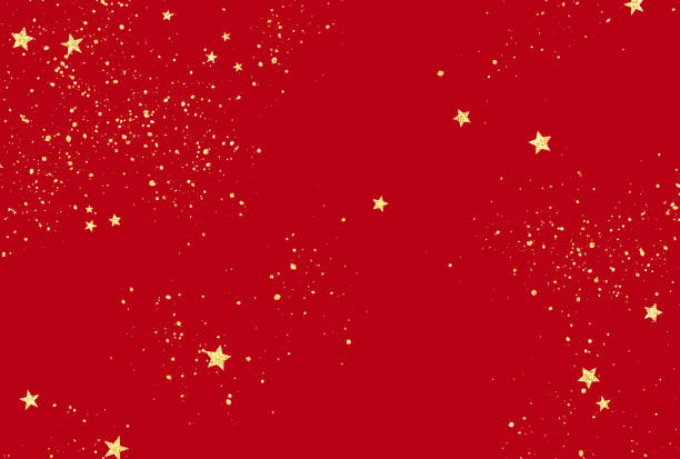 istock Background illustration of beautiful glittering stars 1449359635