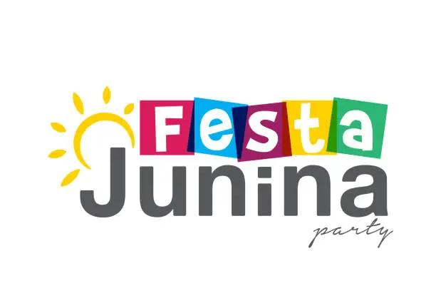 Vector illustration of Festa junina party design stock vector illustration, Brazilian Traditional Celebration Festa Junina.