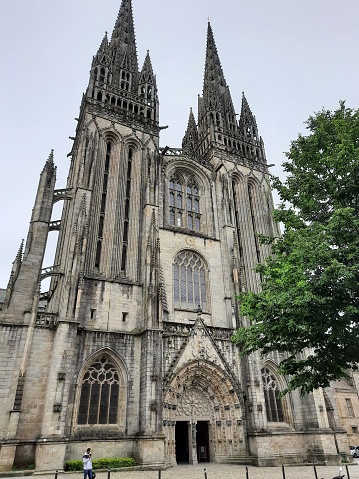 Saint-Corentin Cathedral, also known as Quimper Cathedral, is located in the Breton town of Quimper, in France.