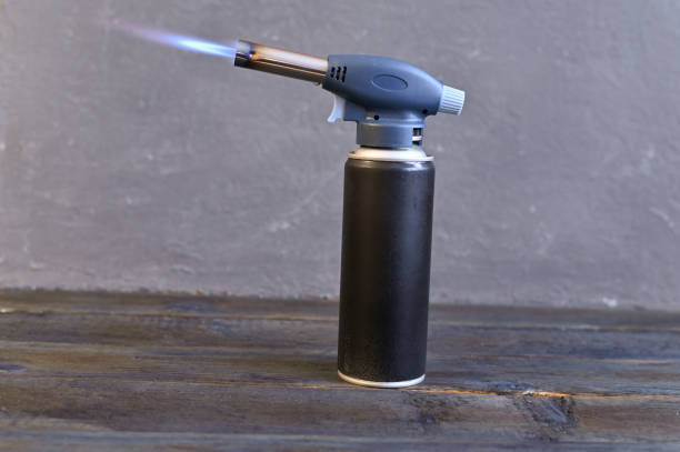 istock the gas soldering iron is on fire 1449381656