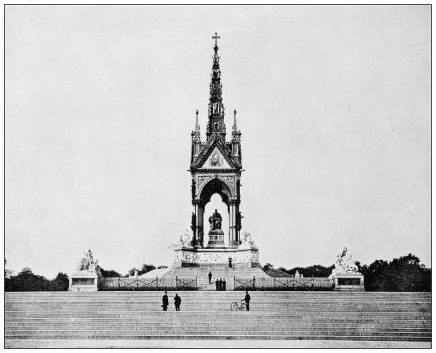 istock Antique photograph of London: Albert Memorial 1449390443