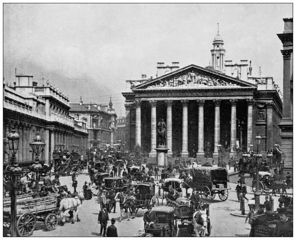 istock Antique photograph of London: Royal Exchange 1449391200