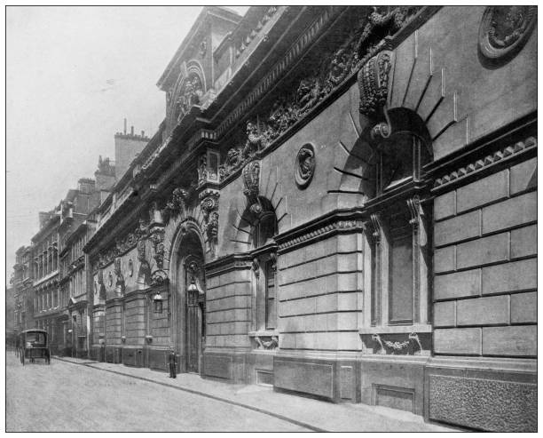 istock Antique photograph of London: Drapers Hall 1449393335