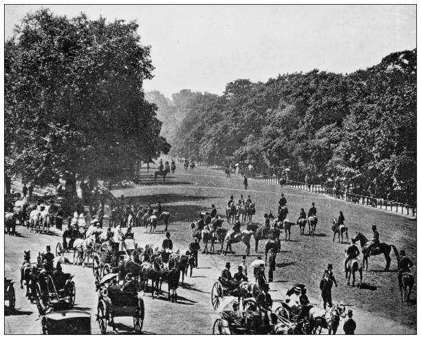 istock Antique photograph of London: Rotten Row 1449395191