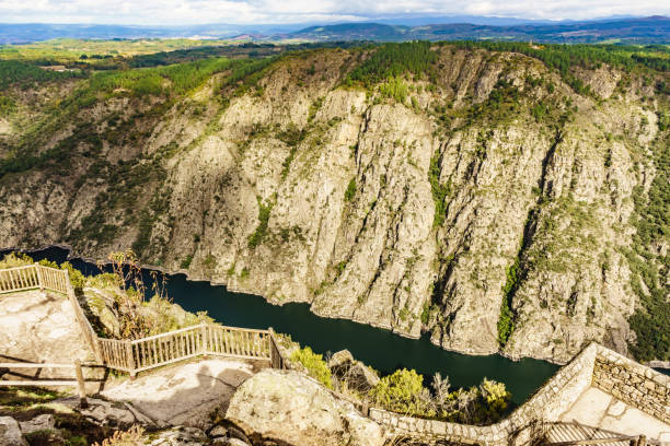 istock River Sil Canyon, Spain. Mountain view from lookout 1449400197