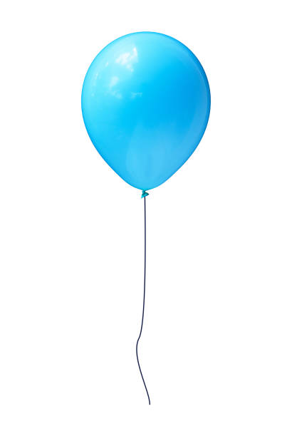 istock Helium balloon in blue color with a rope isolated background 1449401347