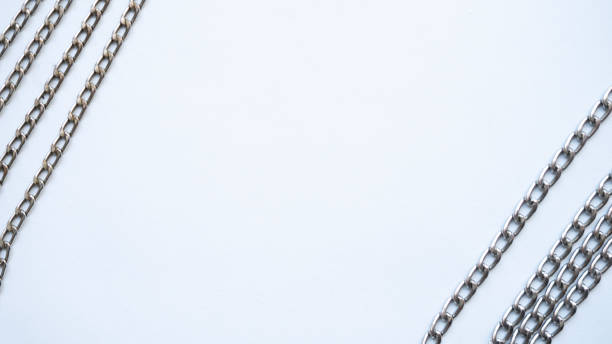 Free Stock Photo of Close up of a Metal Chain on Blue Background ...